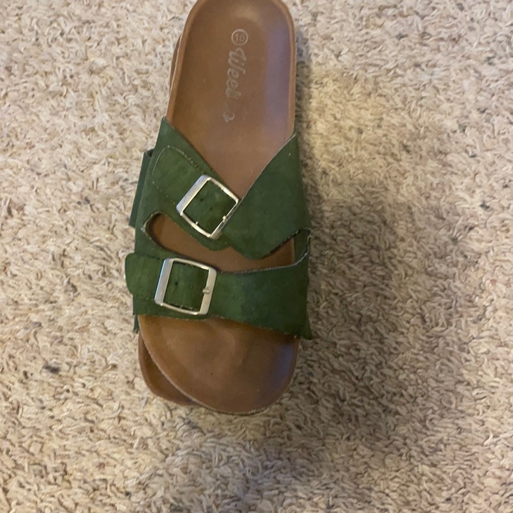 Summer time green shoes